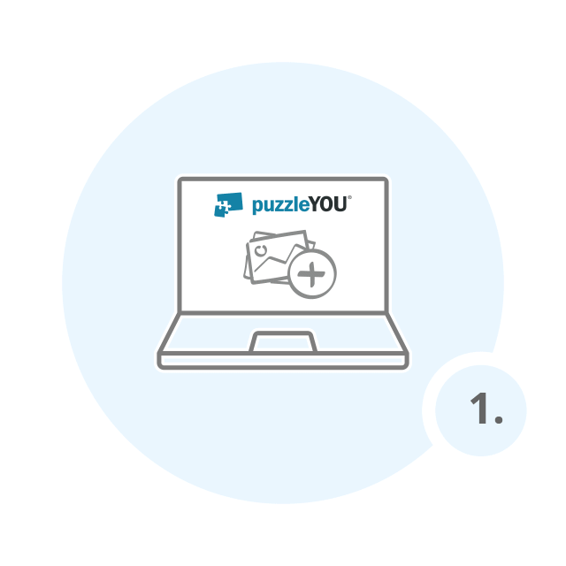 Carrega uma ou várias das tuas fotos favoritas clicando no botão “Criar agora”