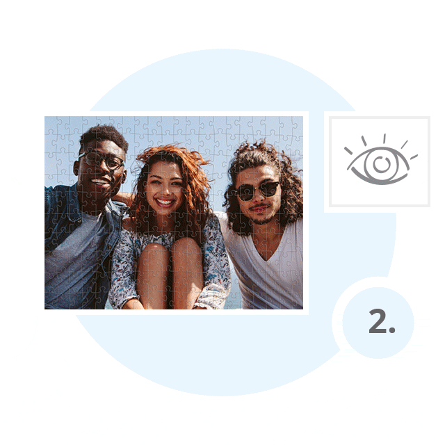 Criar um puzzle de fotografias de 200 peças - passo 2