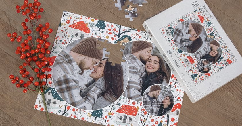 Colagem de puzzle fotográfico