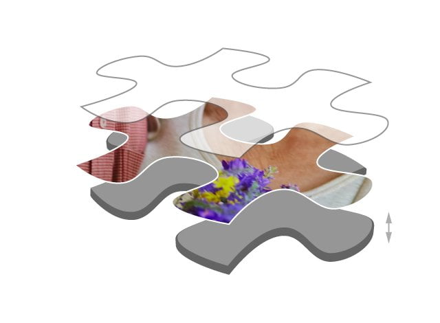 Espessura das peças do puzzle