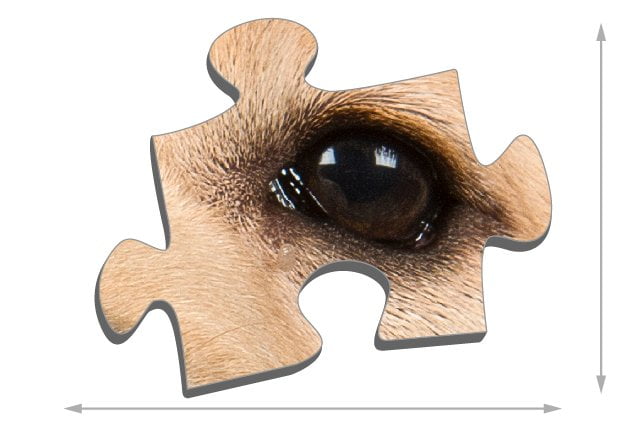 Tamanho das peças do puzzle: