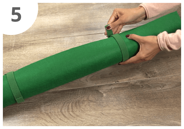 Fixa tudo com os elásticos com fecho de velcro