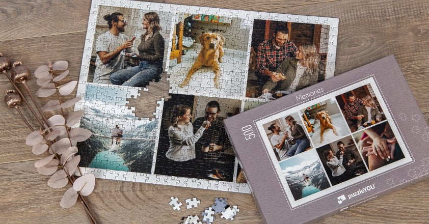 Colagem de puzzle personalizado