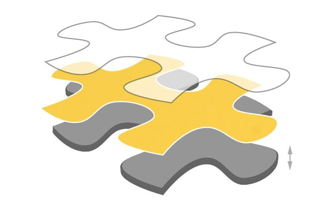 Espessura das peças do puzzle: