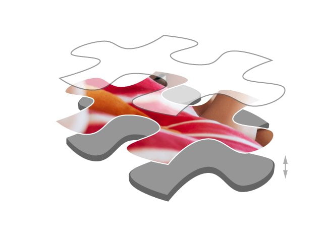 Espessura das peças do puzzle: