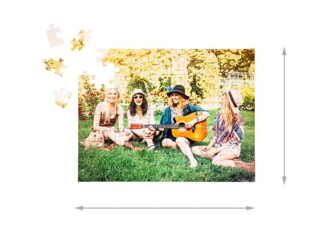 Puzzle de 100 peças tamanho