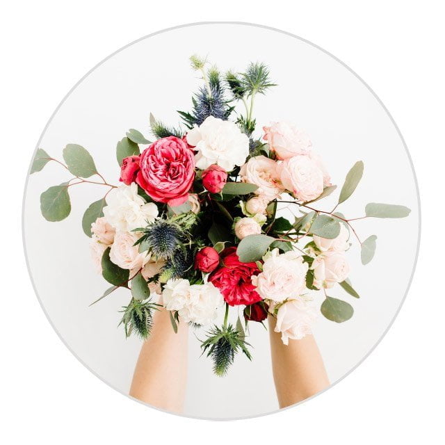 Imprime o ramo de flores oferecido no puzzle