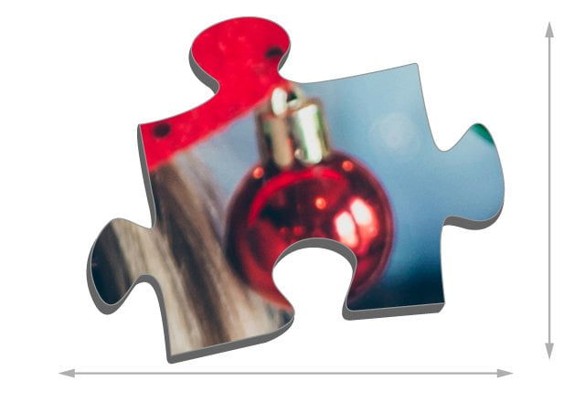 Tamanho das peças do puzzle