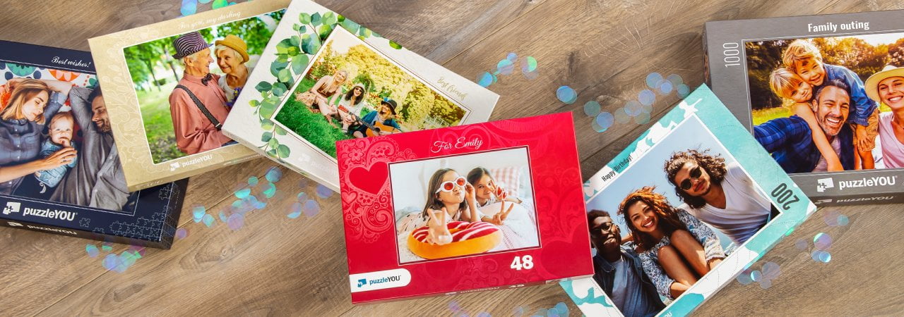 Caixa clássica para puzzles