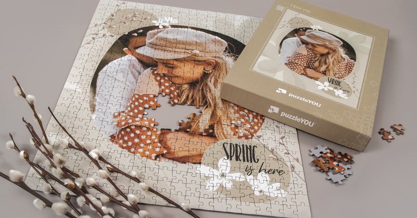 Colagem de puzzle fotográfico