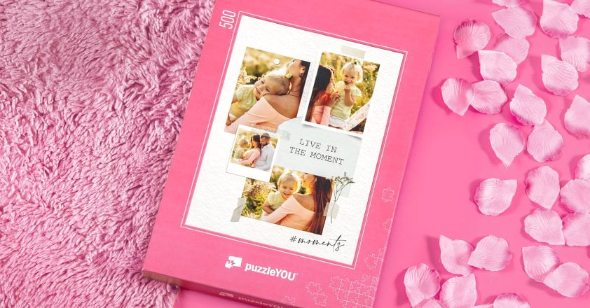 Colagem de puzzle fotográfico