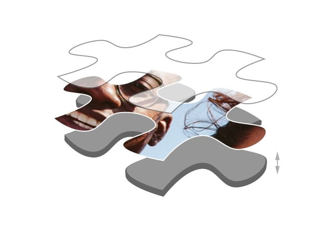 Puzzle de 200 peças espessura das peças do puzzle